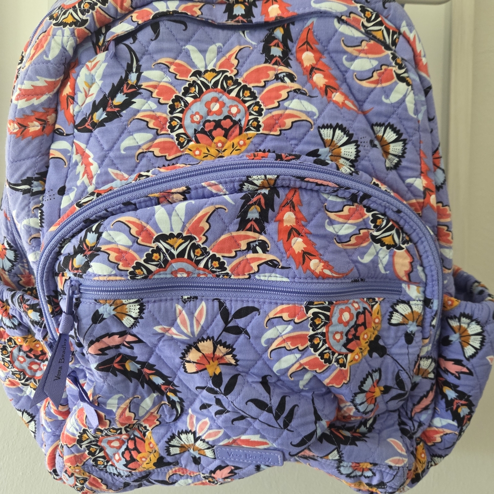 Vera Bradley Purple Floral Backpack